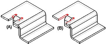 corner relief flanges